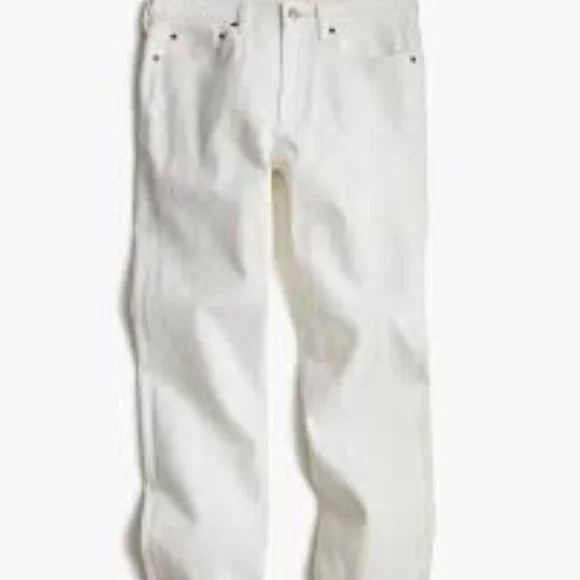 J. Crew 770 Straight-Fit Stretch Jean in White